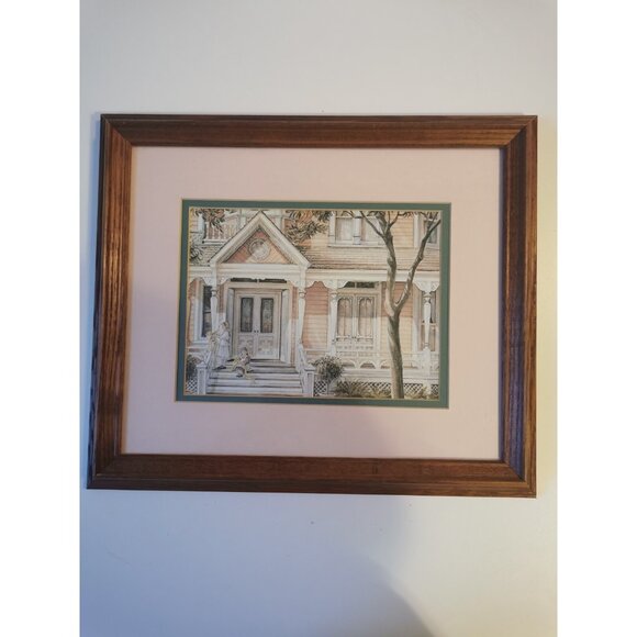 Trish Romance Yellow Ribbons Vintage Framed Print - Picture 1 of 11